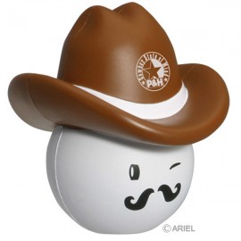 Cowboy Mad Cap Stress Reliever with Logo