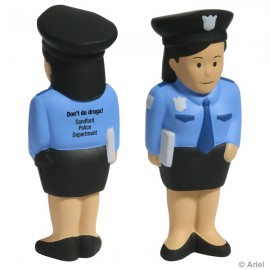 Logo Branded Police Woman Stress Reliever