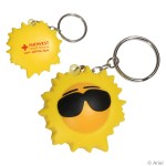 Cool Sun Stress Reliever Key Chain with Logo