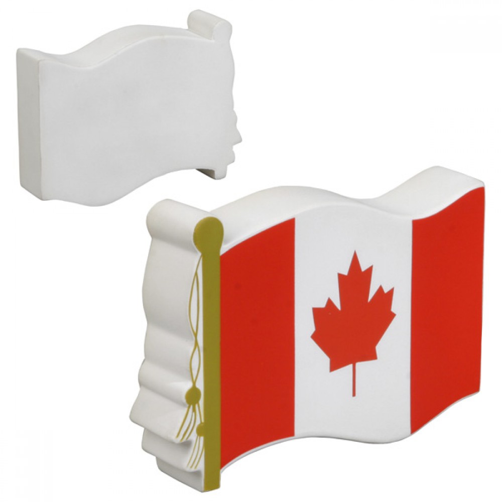 Canadian Flag Stress Reliever with Logo