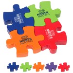 4-Piece Connecting Puzzle Set Stress Reliever with Logo
