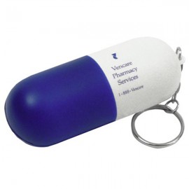 Personalized Capsule Stress Reliever Key Chain