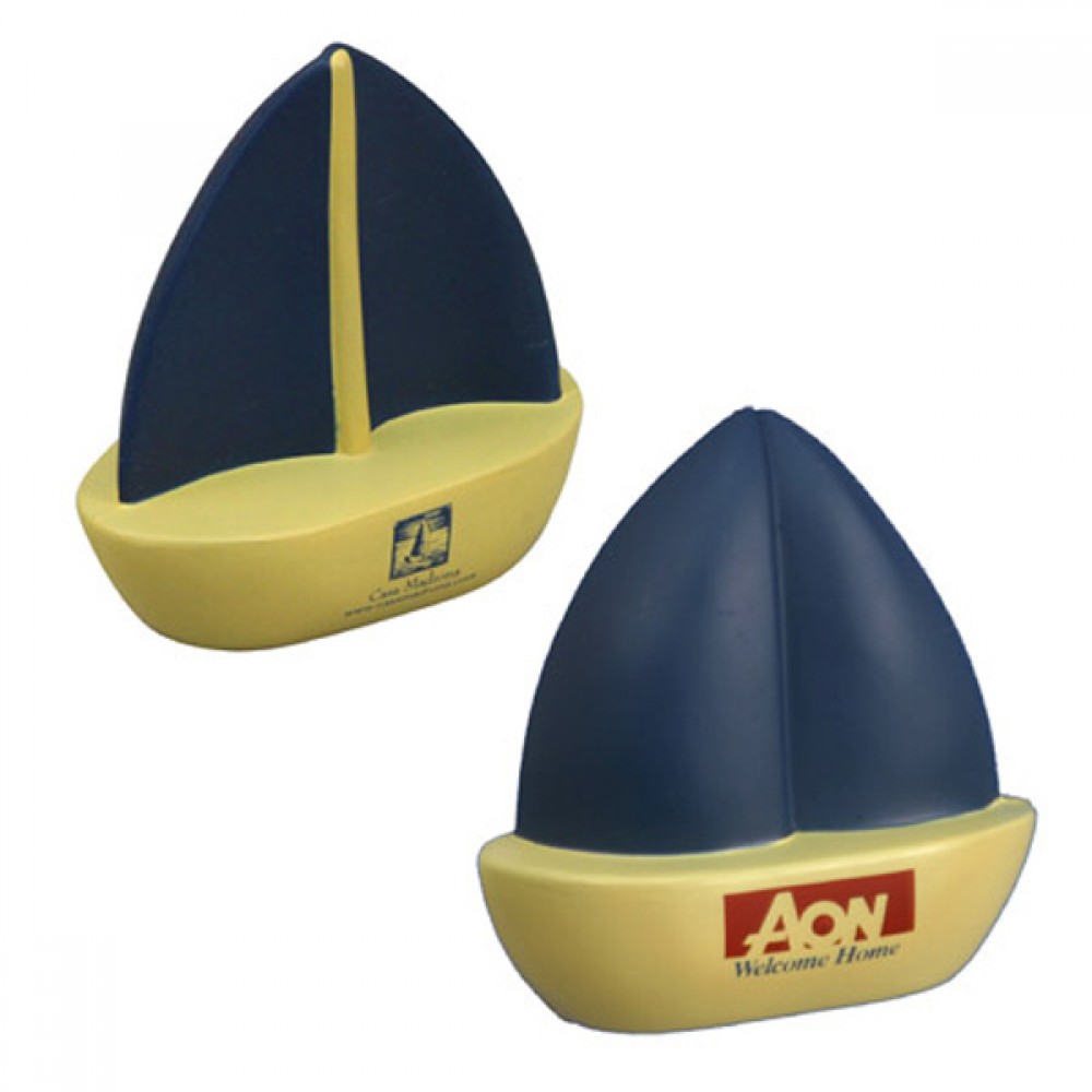 Logo Branded Sailboat Stress Reliever