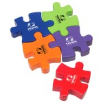 Connecting Puzzle Piece Stress Reliever with Logo