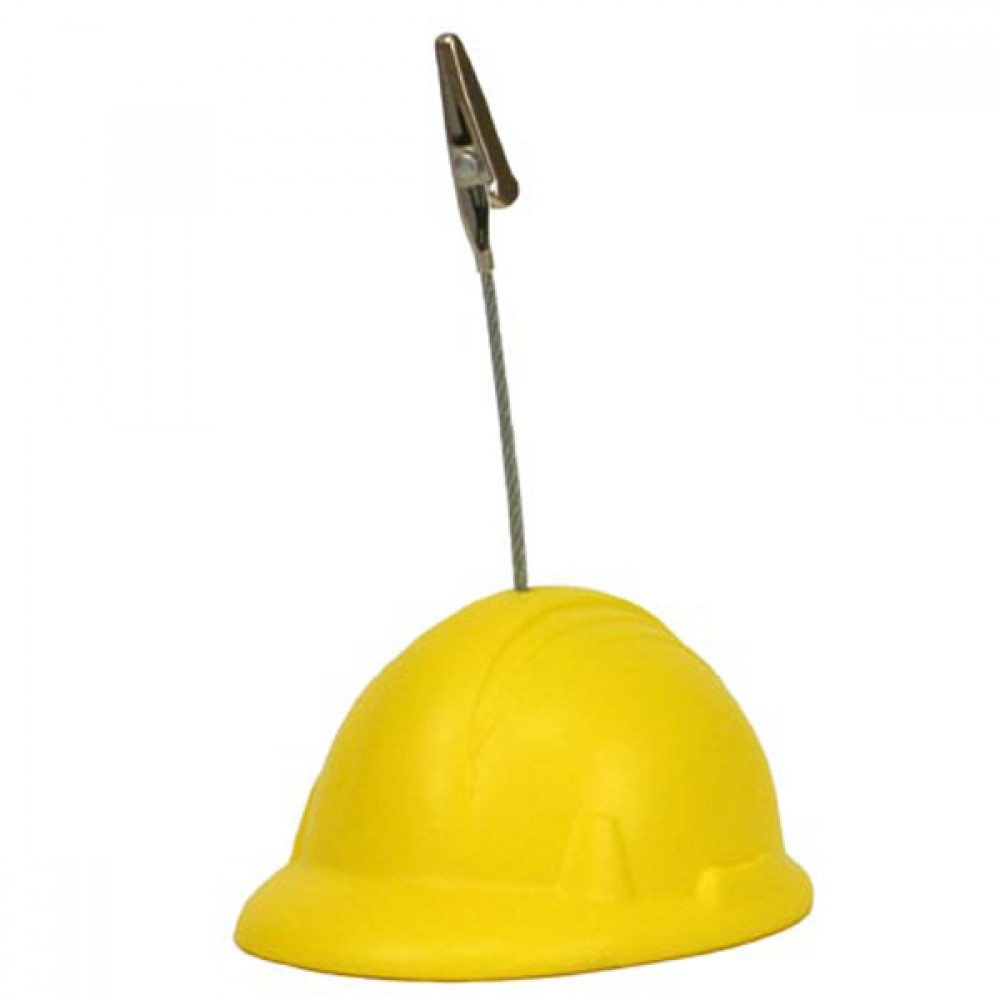Hard Hat Stress Reliever Memo Holder with Logo