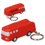 Fire Truck Stress Reliever Key Chain with Logo