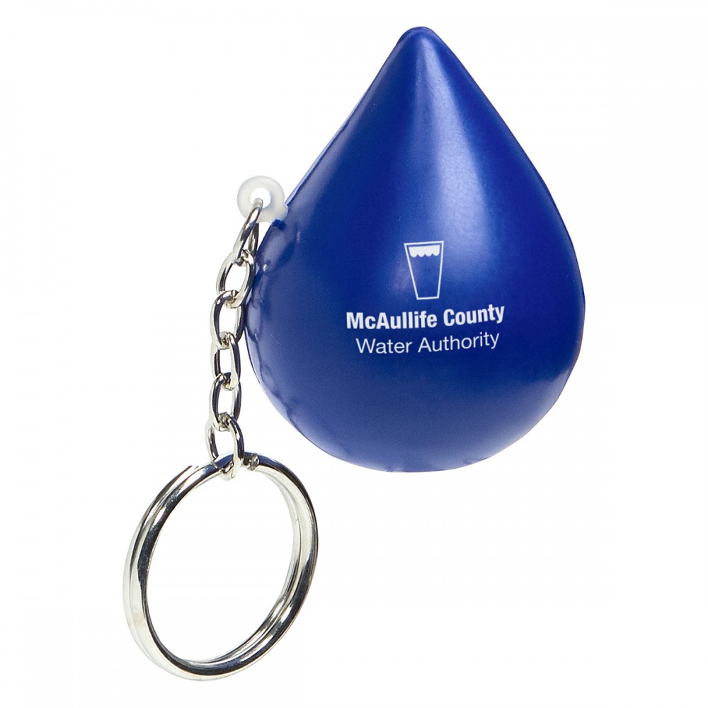Droplet Stress Reliever Key Chain with Logo
