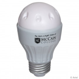 Logo Branded LED Light Bulb Stress Reliever