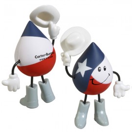 Logo Branded Texas Stress Reliever Figure