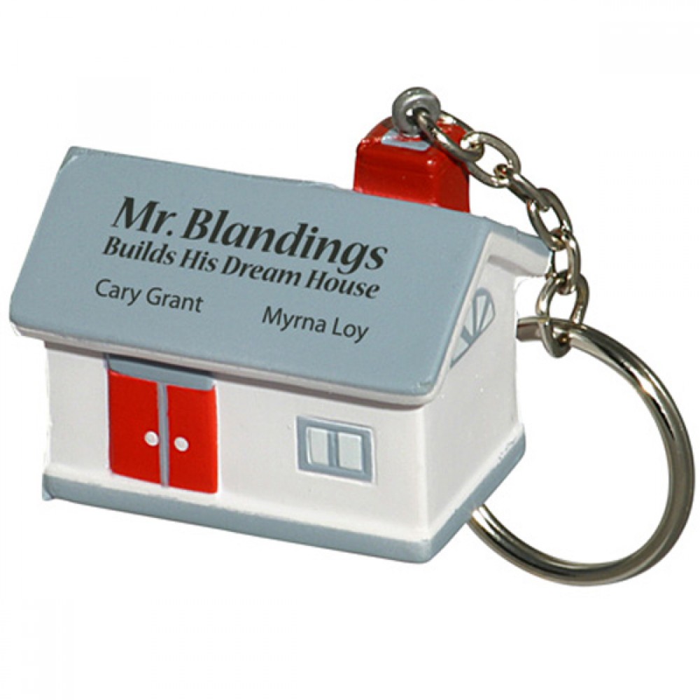 House Stress Reliever Key Chain with Logo