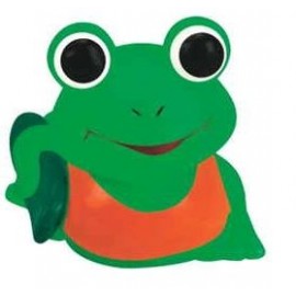Mini Rubber Surfing Frog© with Logo  Mini Rubber Surfing Frog© with Logo