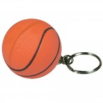 Basketball Squeezies Stress Reliever Keychain with Logo