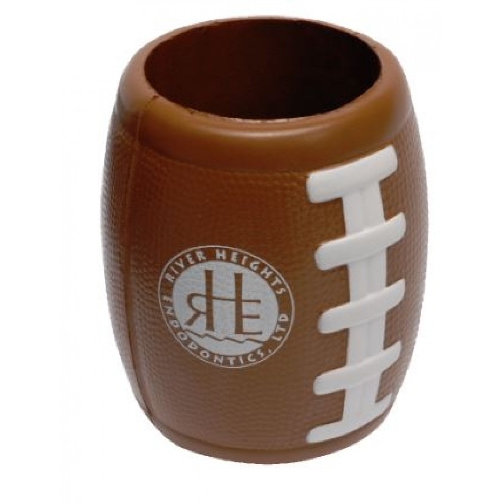 Football Bottle Holder Stress Reliever Toy with Logo