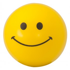 Logo Branded Smiley Face Stress Ball
