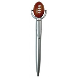 Logo Branded Football Specialty Pen w/Squeeze Topper