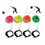 Custom Foam Rebound Ball Stress Reliever with Wristband
