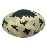 Digital Camo Football Squeezies Stress Reliever with Logo