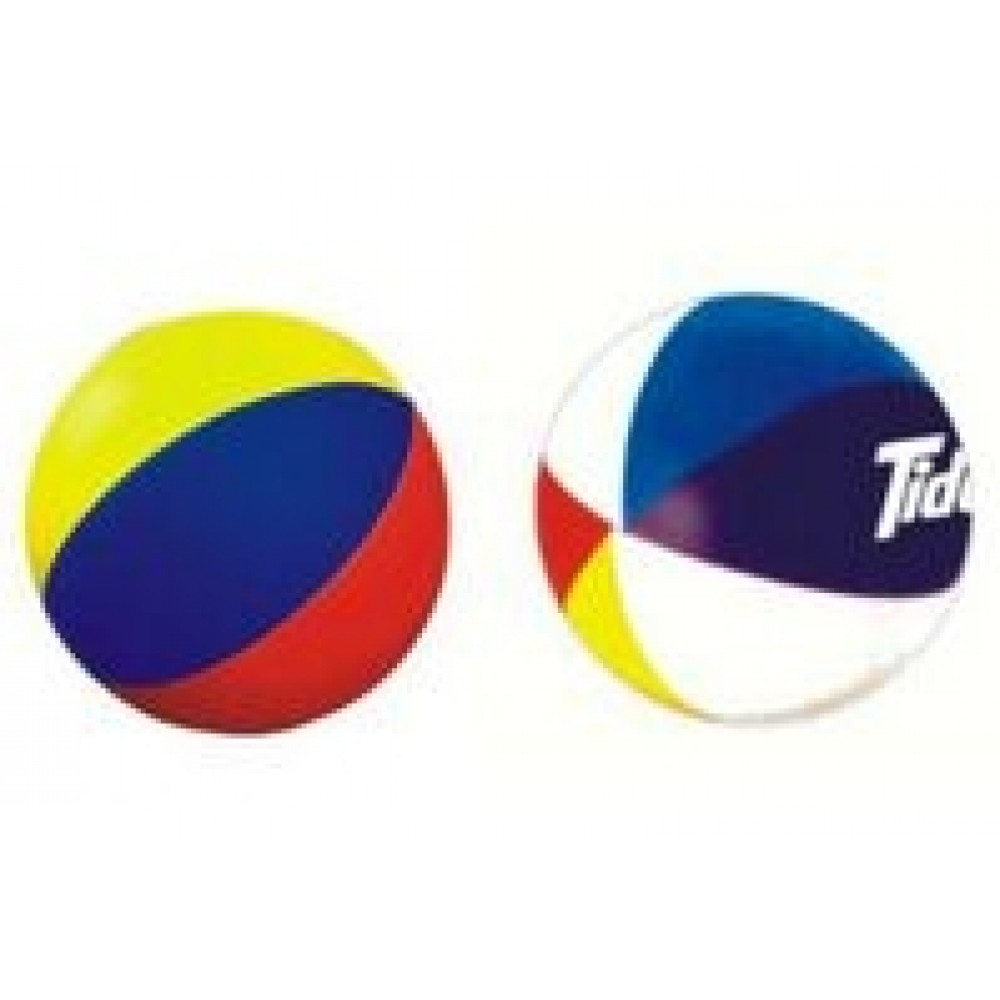 Logo Branded Sport Series Beach Ball Stress Reliever