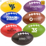 Custom PU Football/Rugby Reliever Squeezing Ball (3.4" x 2.2") with Logo