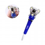 Logo Branded 2 in 1 Squishy Bear Ball Pen and Squeeze Toy