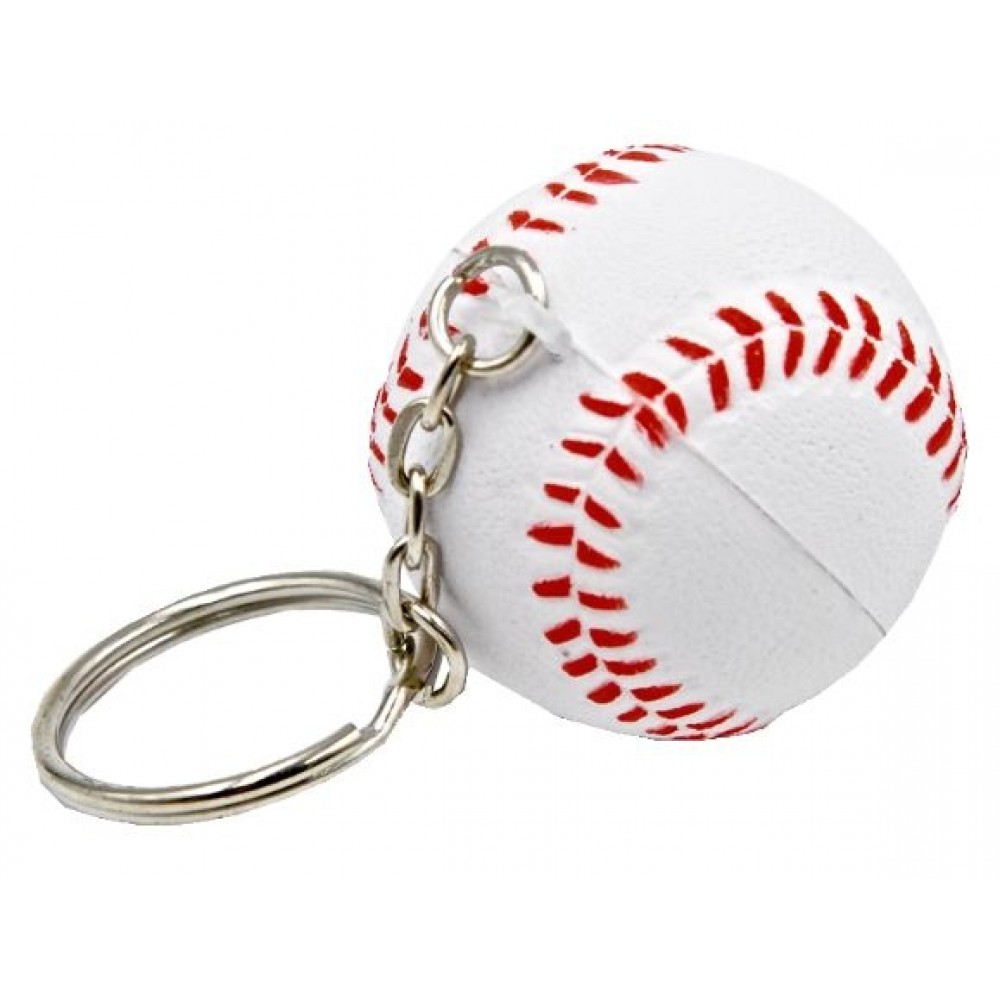 Baseball Key Chain Stress Reliever Squeeze Toy with Logo