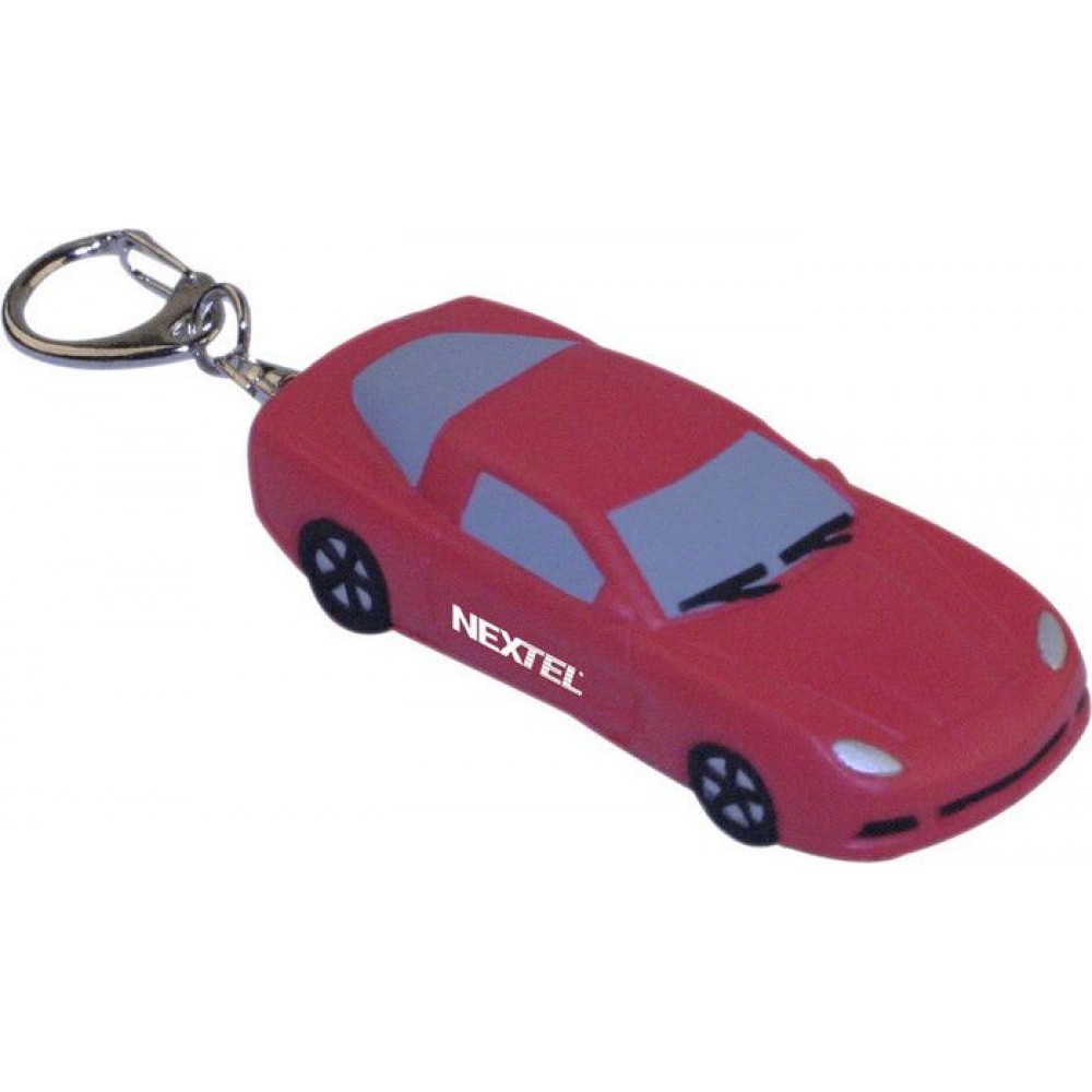 3" 1:64 Dylan Lexi Sports Car Style Stress Reliever Keychain (u) with Logo