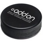 Black Hockey Puck Stress Reliever with Logo