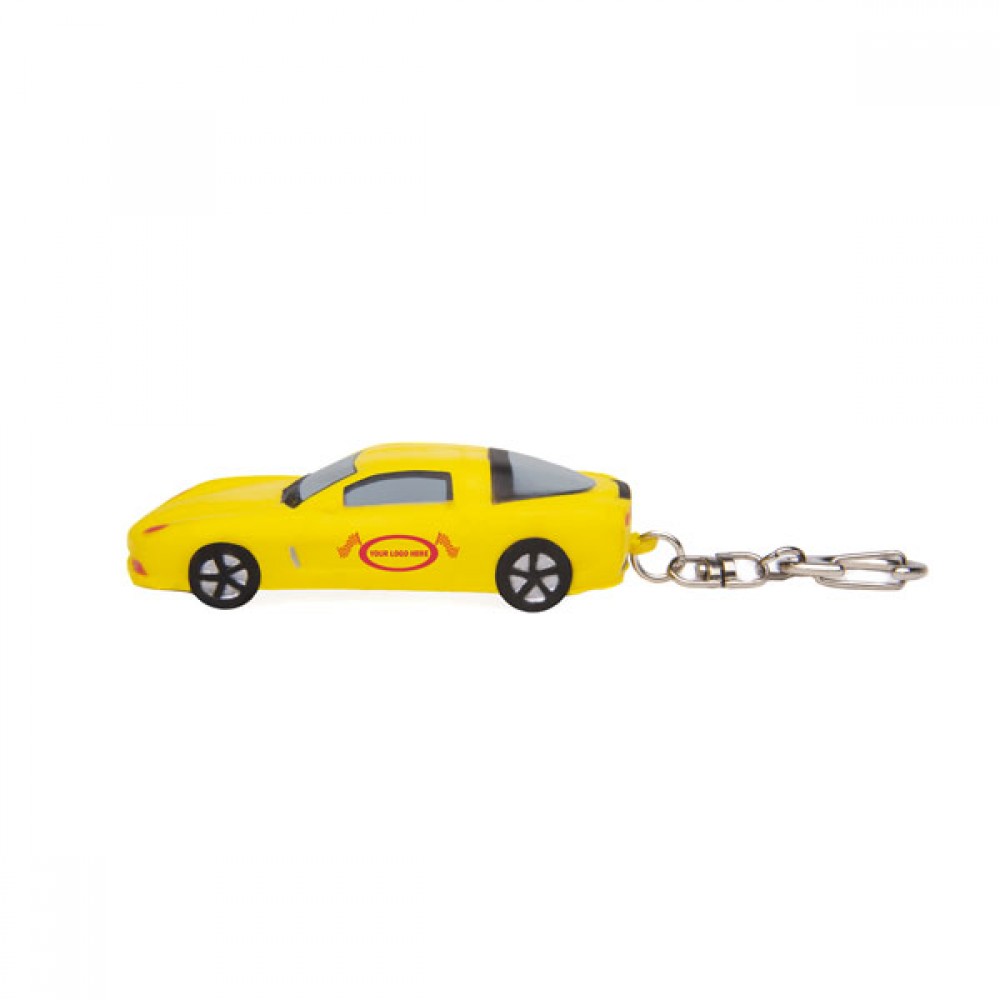 Logo Branded 3" 1:64 Dylan Lexi Sports Car Style Stress Reliever Keychain