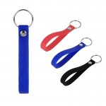 1/2'' Silicone Bracelet Keychain Logo Branded