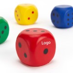 Creative Dice Shape Squeeze Toy Stress Reliever with Logo