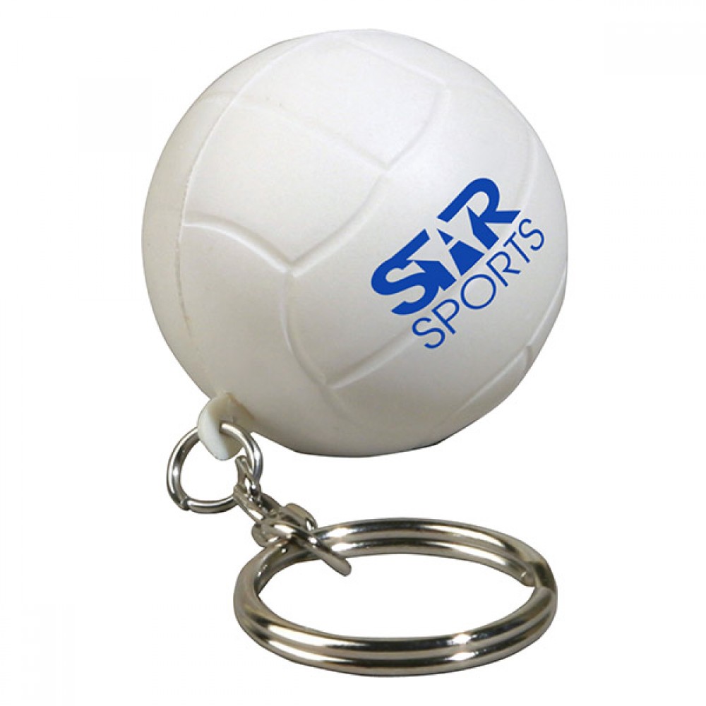 Customized Volleyball Stress Reliever Key Chain