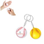 Customized Baseball Stress Reliever Key Chain