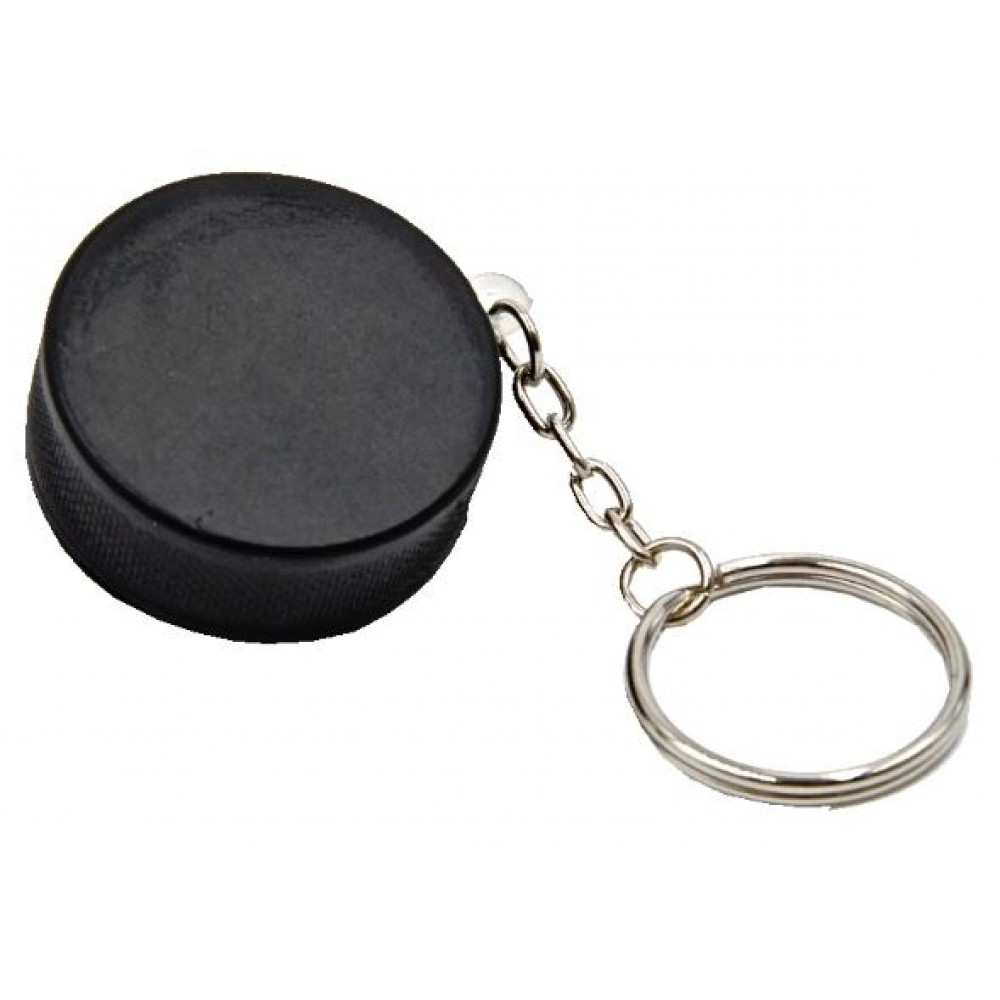Promotional Hockey Puck Key Chain Stress Reliever Squeeze Toy Promotional Hockey Puck Key Chain Stress Reliever Squeeze Toy
