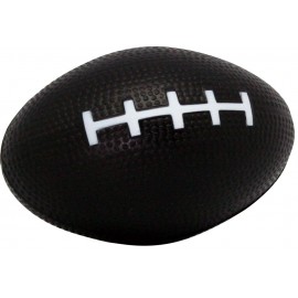 Logo Branded Black Football Squeezies Stress Reliever