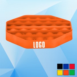 Octagon Stress Reliever Silicone Toy with Logo