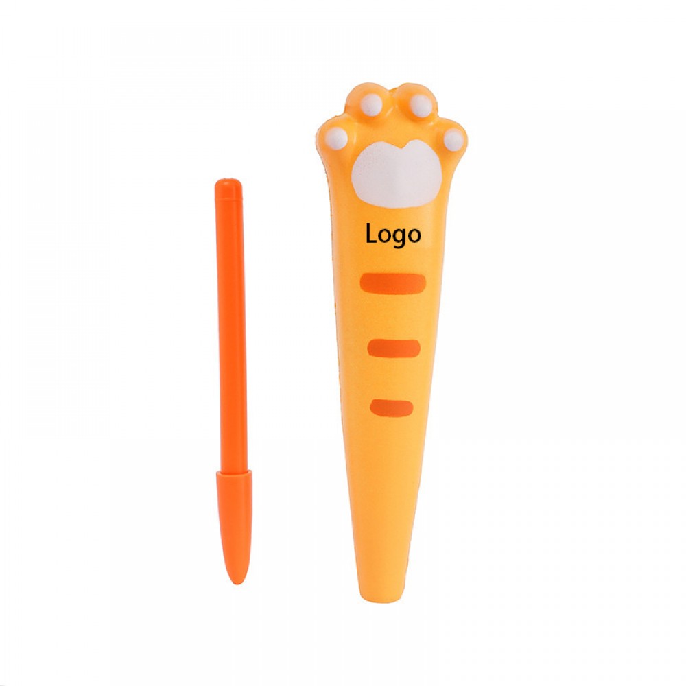 Personalized 2 in 1 Cat Paw Ball Pen and Squeeze Toy