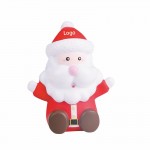 Squishy Santa Claus Squeeze Toy Stress Reliever with Logo