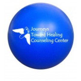 Custom Solid Colored Blue Stress Ball