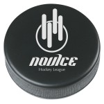 Hockey Puck Shape Stress Reliever with Logo