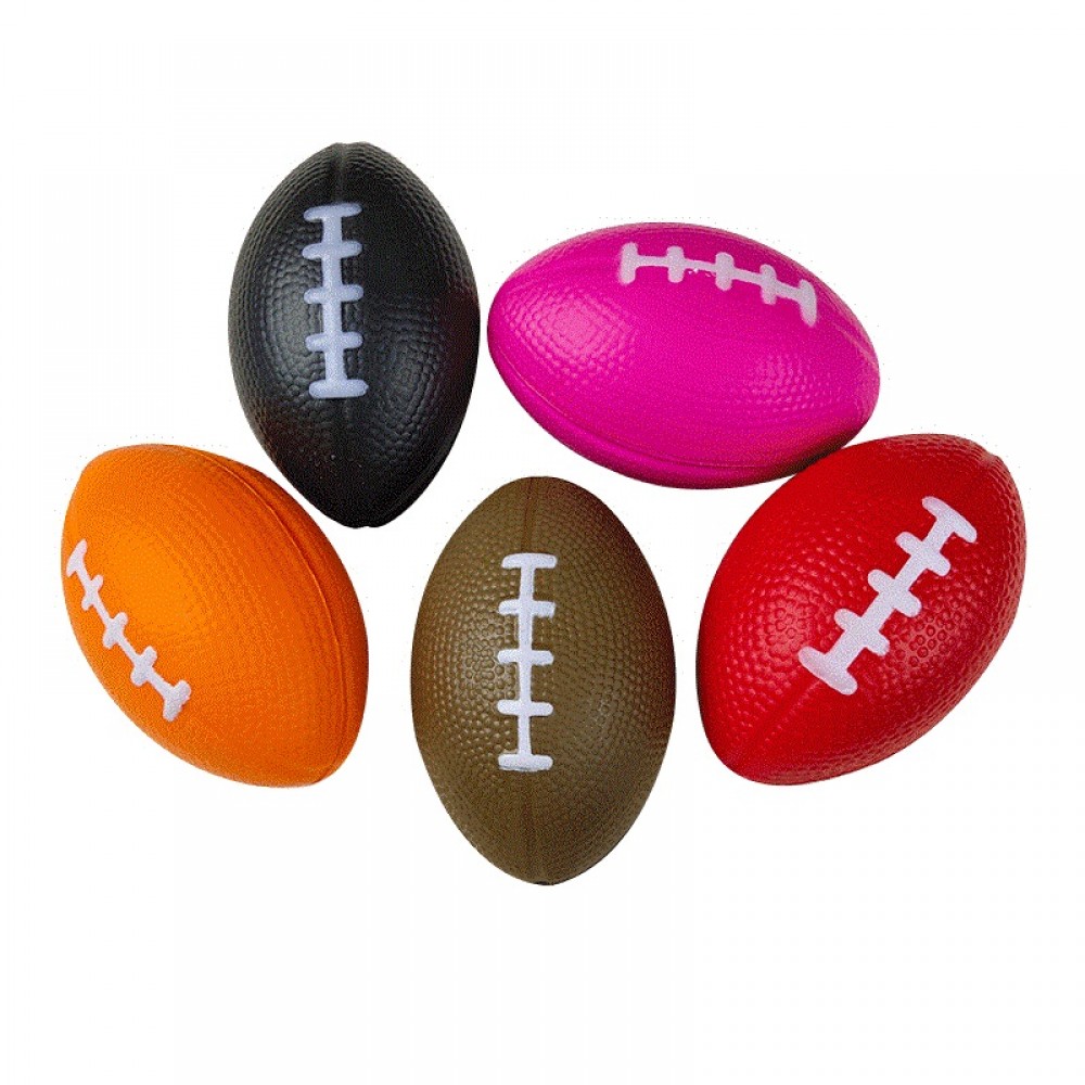 Customized PU Double Color Rugby Football Stress Ball Reliever