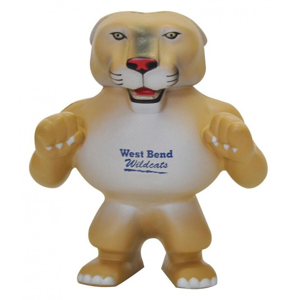Custom Imprinted Stress Mascot Wildcat Custom Imprinted Stress Mascot Wildcat