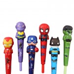 2 in 1 Super Hero Ball Pen and Squeeze Toy with Logo