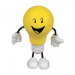Custom Imprinted Light Bulb Figure Stress Reliever