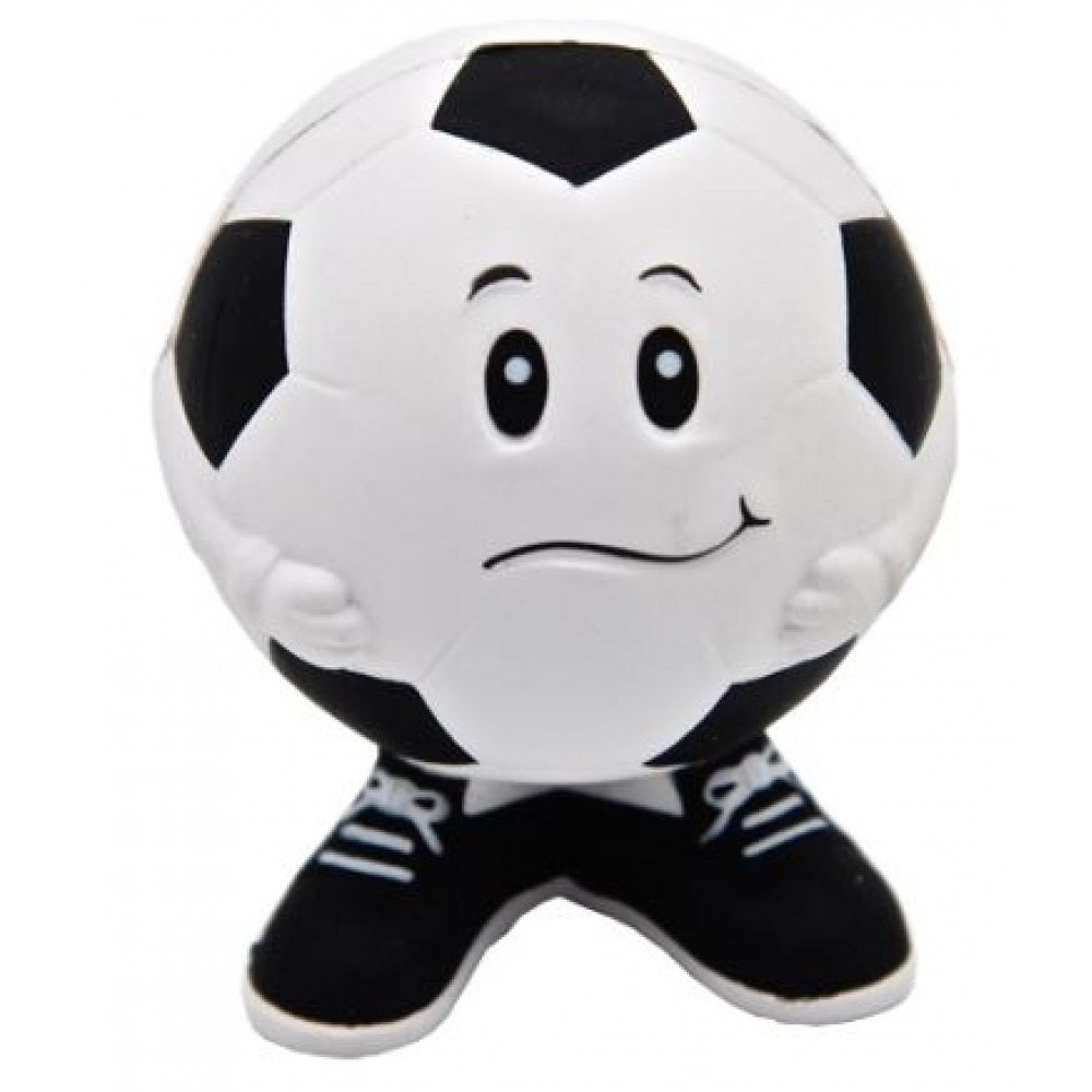 Personalized Soccer Ball Man Figure Stress Reliever Toy