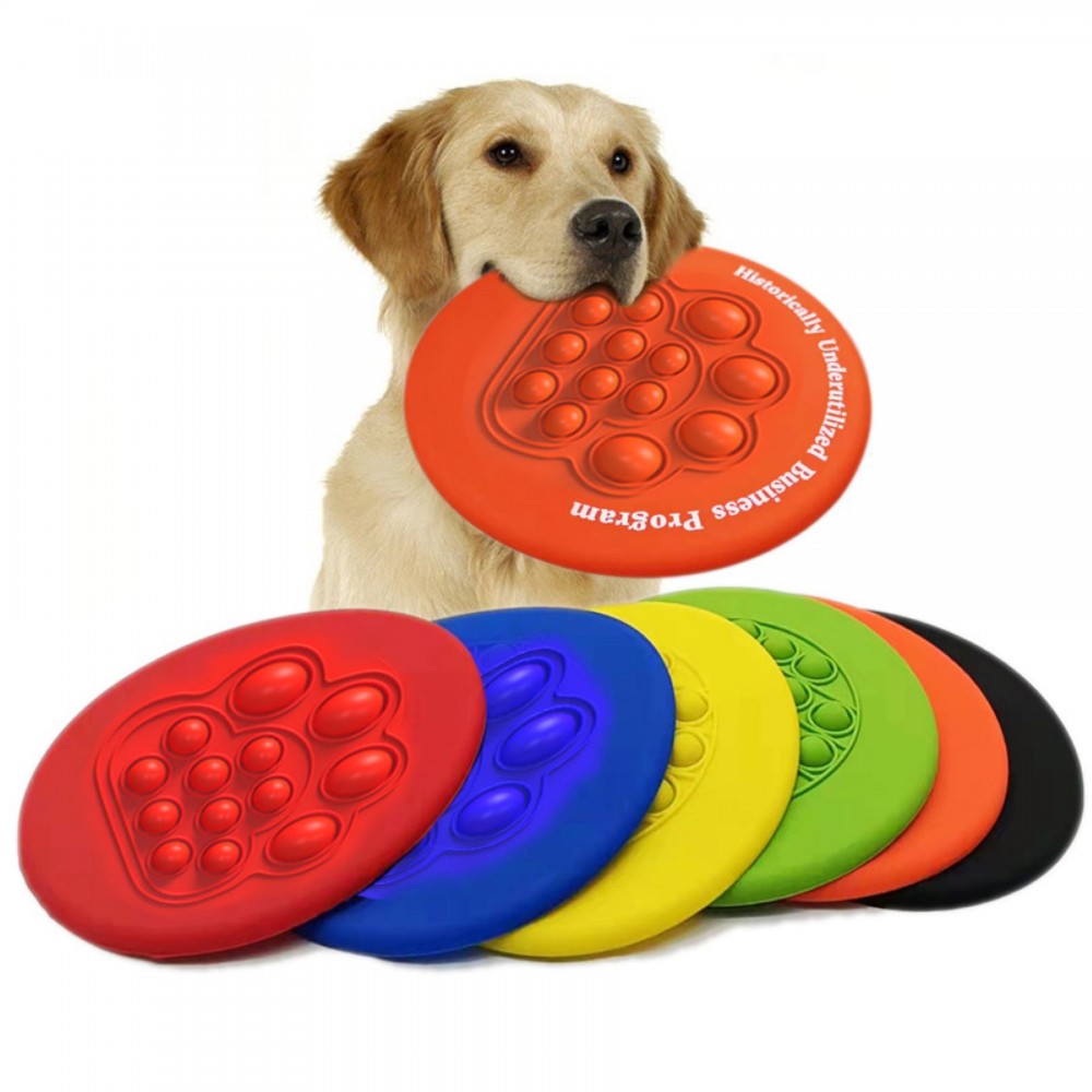 Customized Push Pop Stress Reliever Bubble Flying Disc
