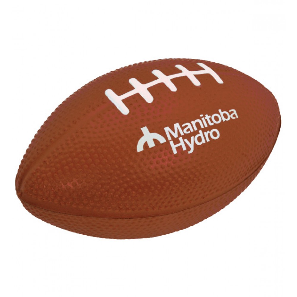 Large 5" Football Stress Ball with Logo