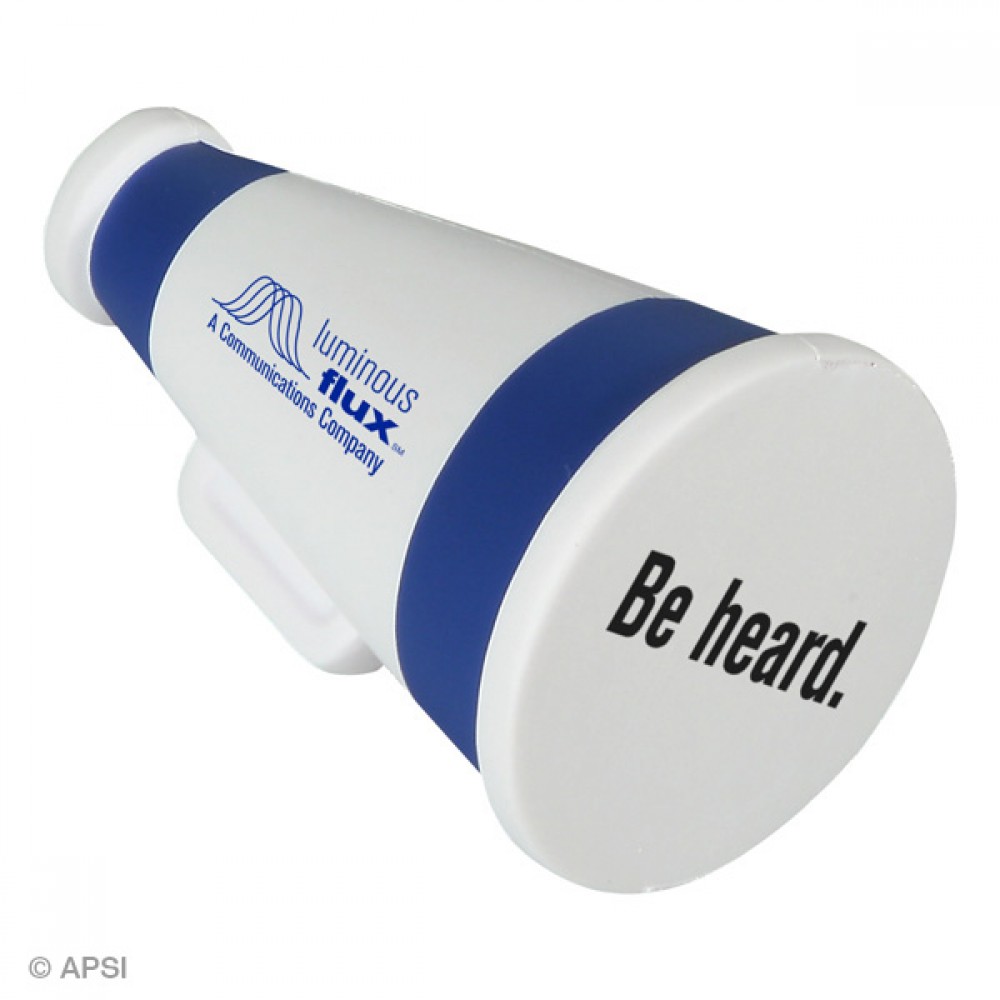 Megaphone Stress Reliever with Logo