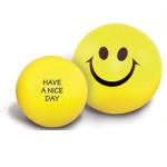Logo Branded 2 1/2"Smile Stress Ball