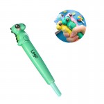 2 in 1 Cartoon Dinosaur Ball Pen and Squeeze Toy with Logo