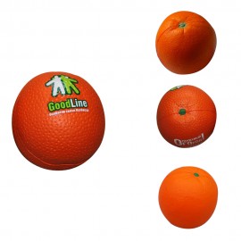 Orange Shaped Stress Reliever Ball with Logo